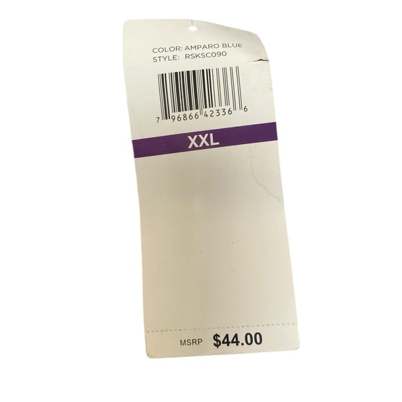 NWT Raphaella Emparo Blue Flutter Sleeve Shirt Size XXL - Picture 4 of 4